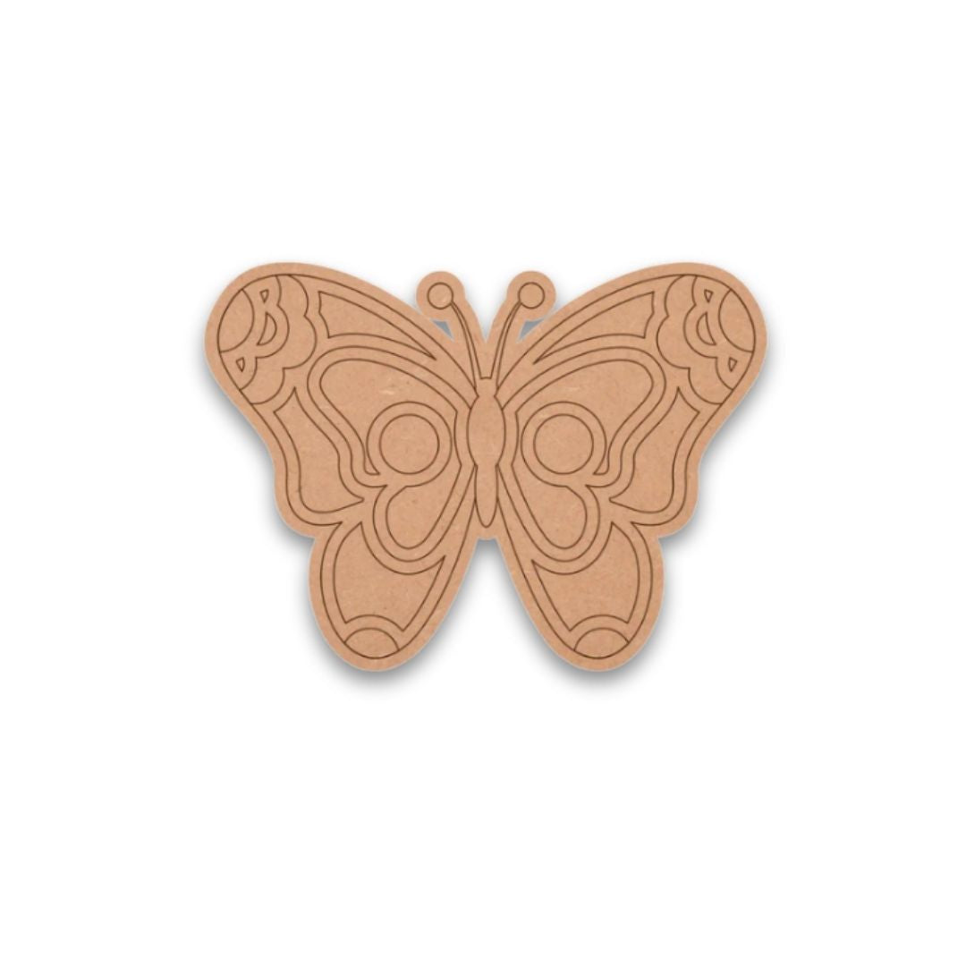 MDF Butterfly Design Fridge Magnet