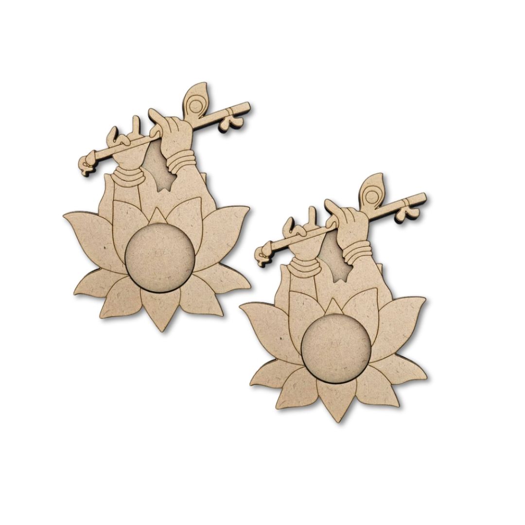 MDF Lotus Design T-Light Holder TH001