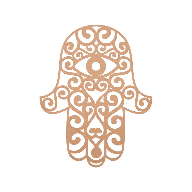 MDF Hamsa Hand Wall Hanging