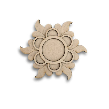 Unique Floral Design MDF Tealight Candle Holder TH025