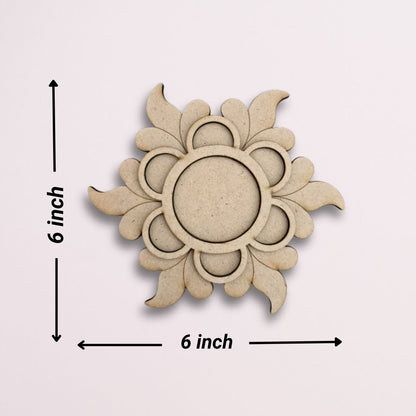 Unique Floral Design MDF Tealight Candle Holder TH025
