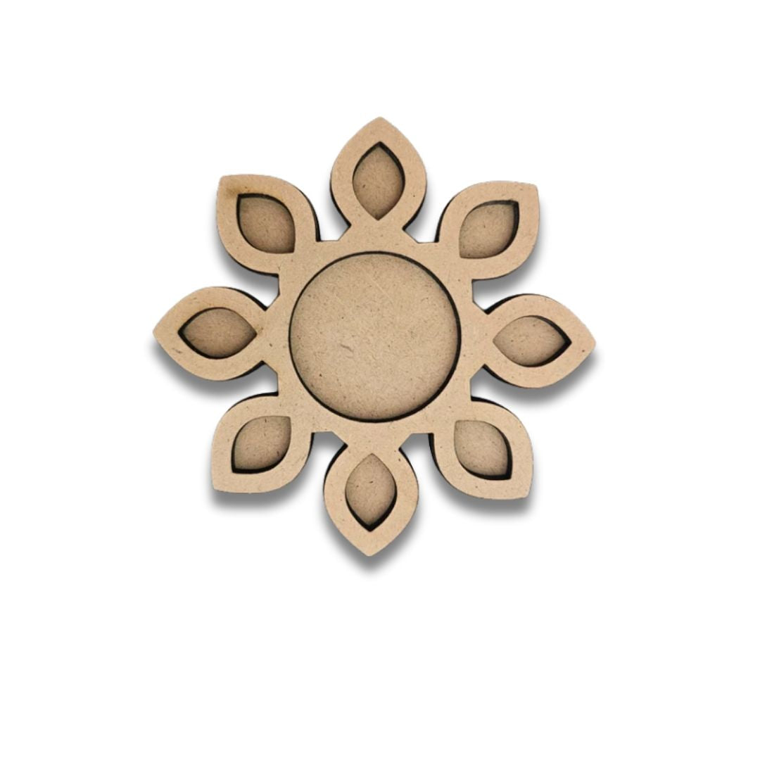 Flower Design MDF Tealight Candle Holder TH026