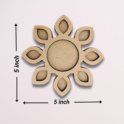 Flower Design MDF Tealight Candle Holder TH026