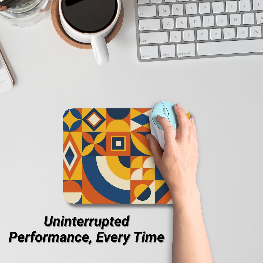 Premium Geometric Pattern Mouse Pad