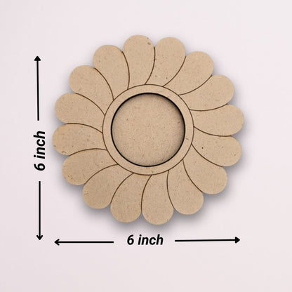 Flower Design MDF Tealight Candle Holder TH028