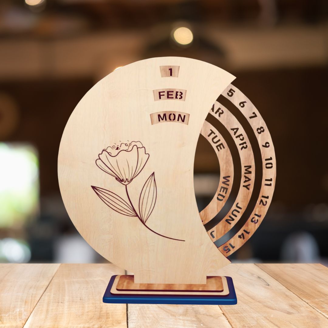 Premium Rotating Desktop Calendar