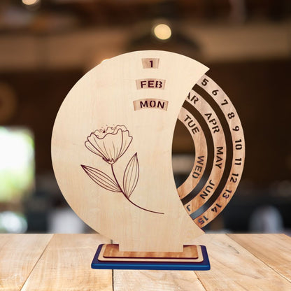 Premium Rotating Desktop Calendar