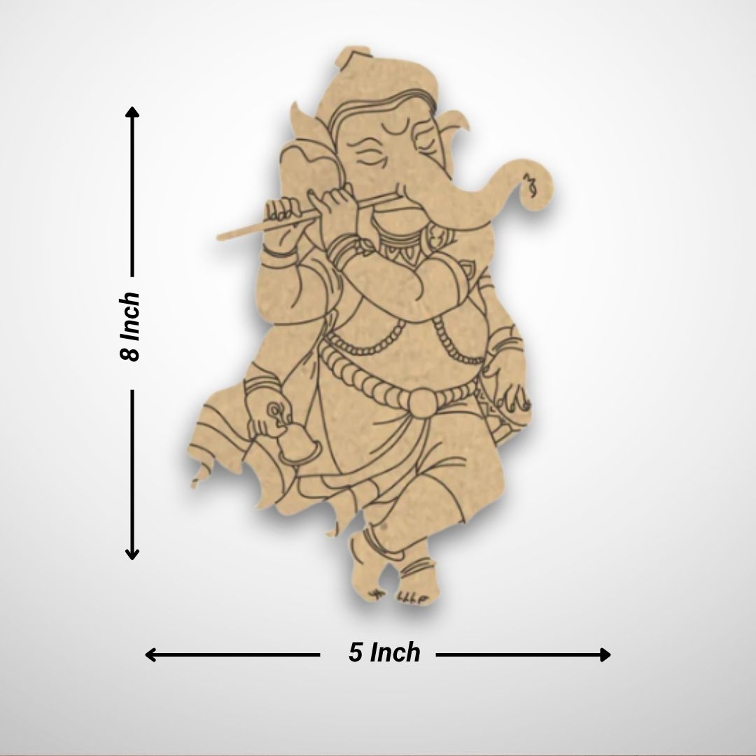 Ganesha Pre-Marked MDF Cutout