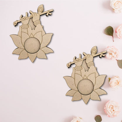 MDF Lotus Design T-Light Holder TH001