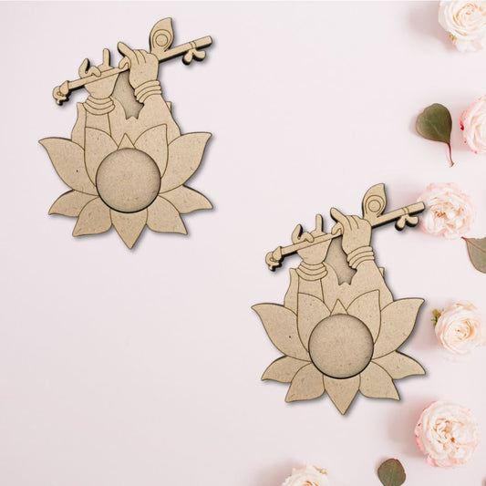 MDF Lotus Design T-Light Holder TH001