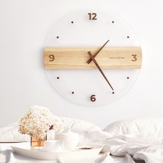 Elegant Modern Acrylic Wall Clock, Stylish Home Decor Timepiece