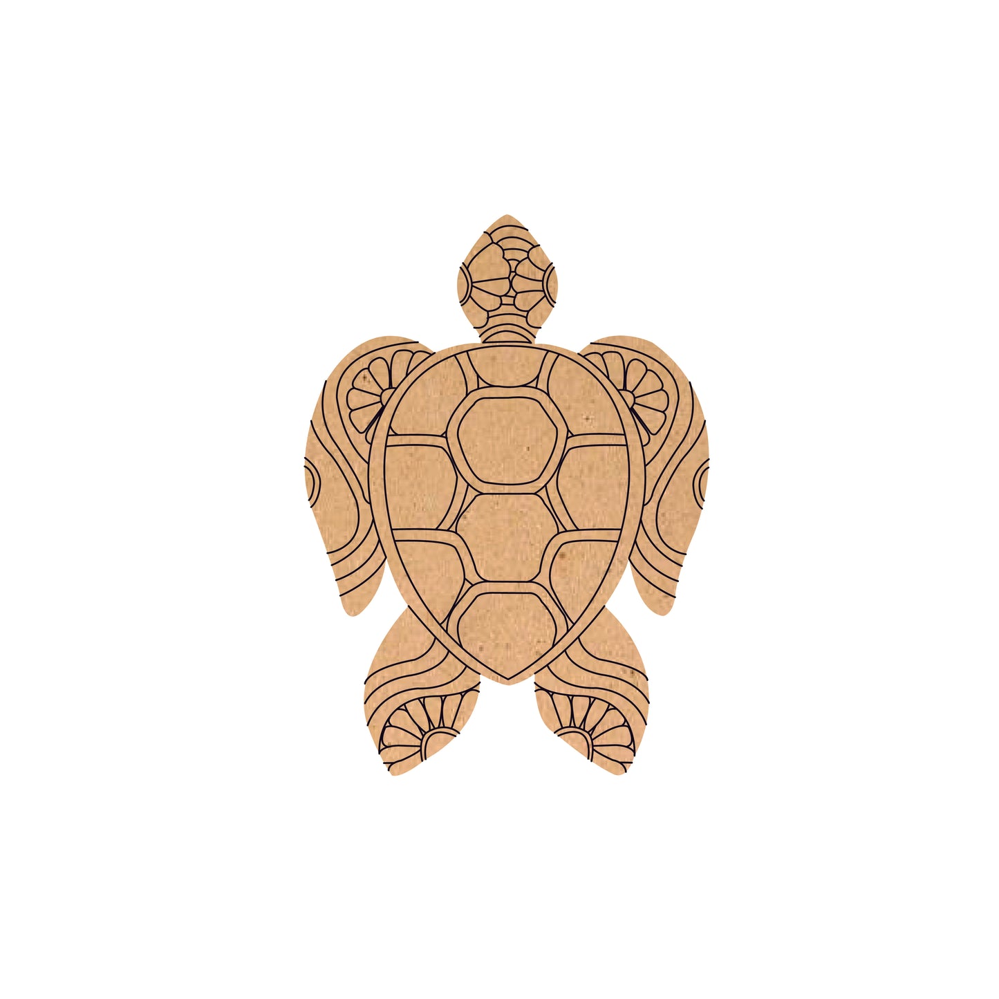 Turtle Pre Marked MDF Cutout