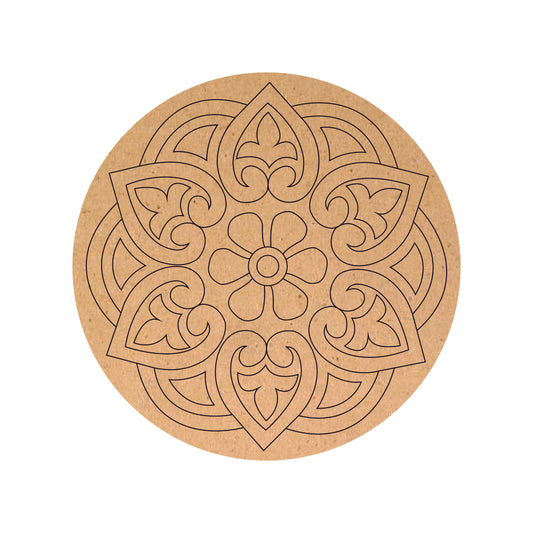 Nagashri Arts MDF Pre-Marked Round