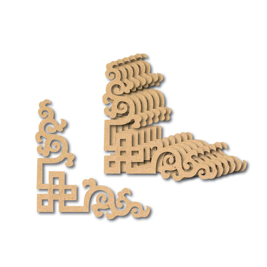 Premium Corner Design MDF Cutouts