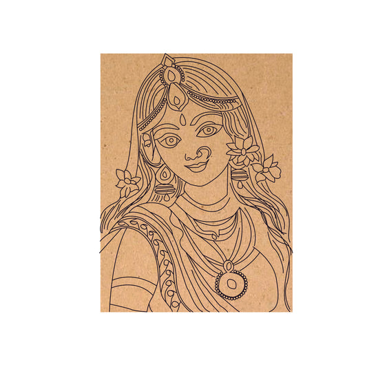 Radha Rani Pre-Marked MDF Rectangle