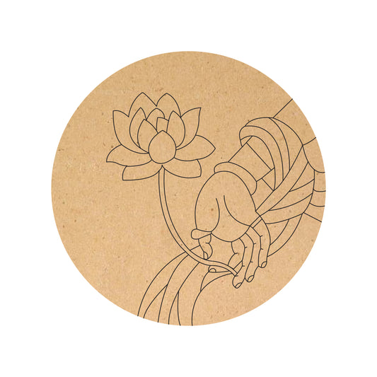Minimalist Divine Hand with Lotus