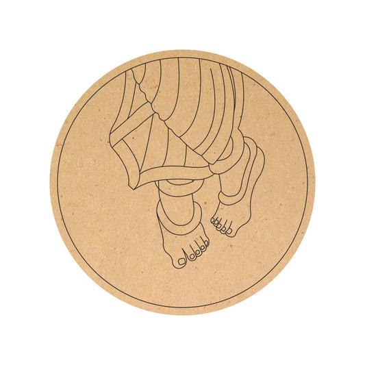 Minimalist Divine Feet of Krishna MDF
