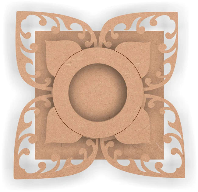 Floral Elegant T Light Candle Holder TH066