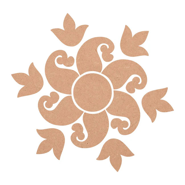 MDF Diya Rangoli Cutout
