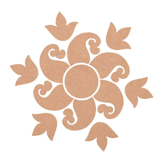 MDF Diya Rangoli Cutout