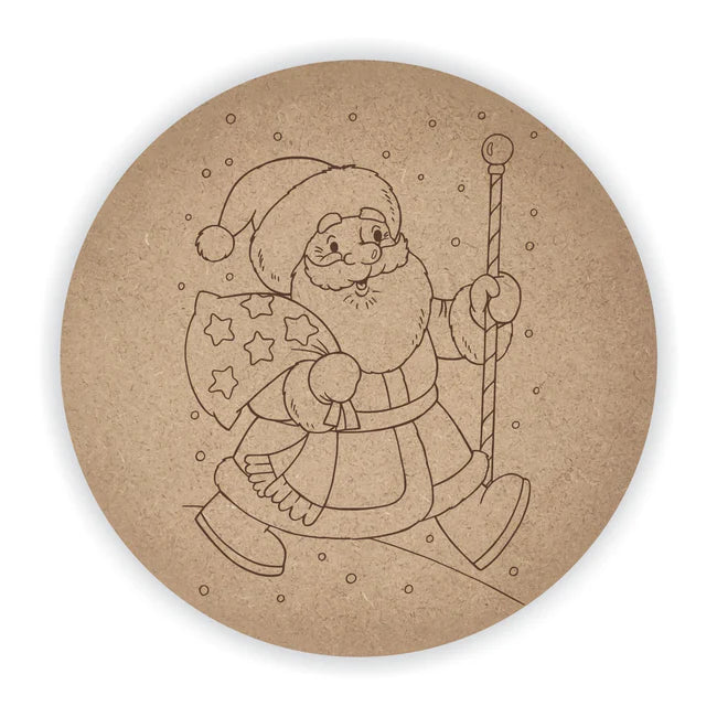 Pre Marked MDF Santa Clause Base
