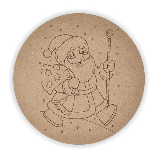 Pre Marked MDF Santa Clause Base