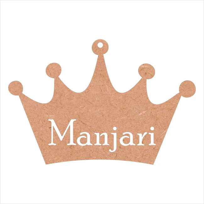 Mdf Customized Crown with Name