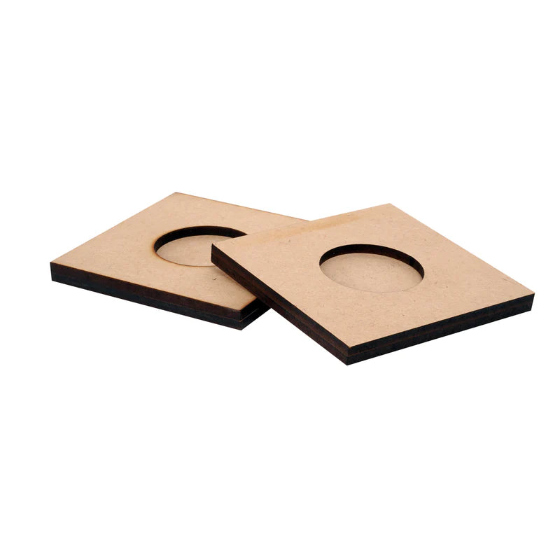 Square Shape MDF Tea Light Holder TH072
