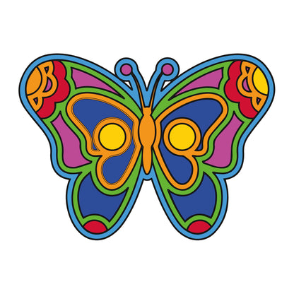 MDF Butterfly Design Fridge Magnet