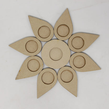 Leaf Shape MDF Tea Light Holder TH065