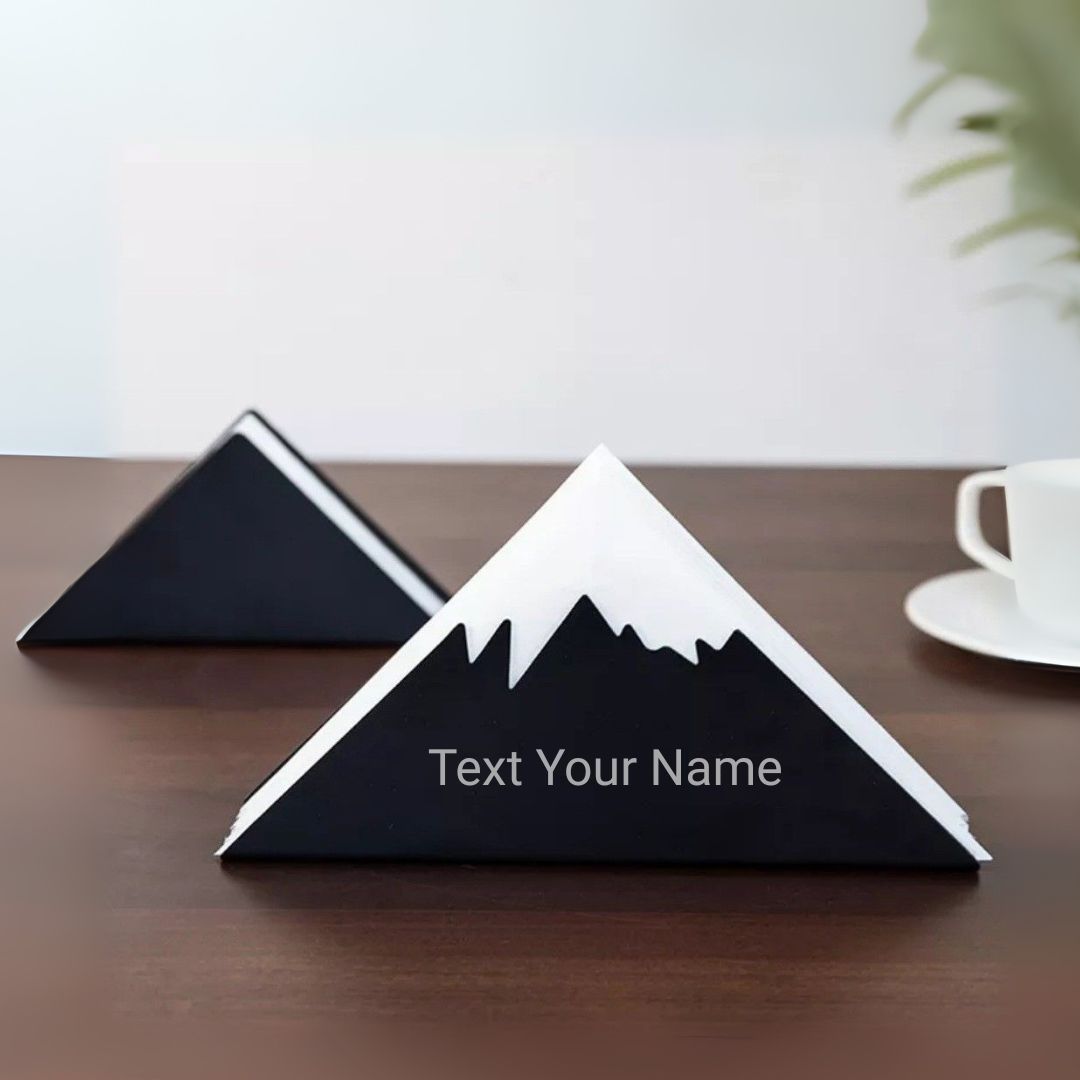 Mountain Napkin Holder – Rustic Table Organizer