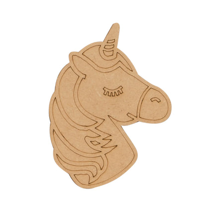 Unicorn Shape MDF Fridge Magnets Base