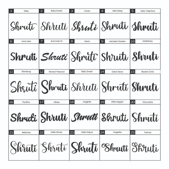 MDF Name Cutout Hanging