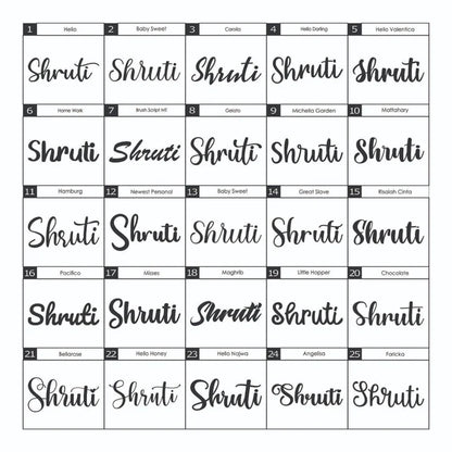 MDF Name Cutout Hanging