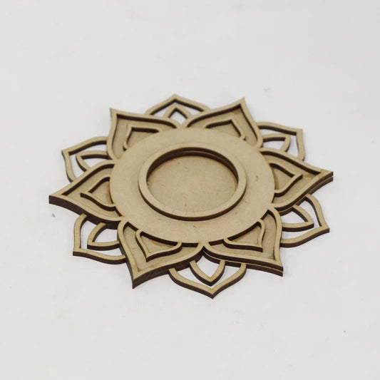 Designer 3 Layer MDF Tea Light Holder