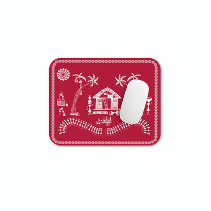 Premium Traditional Warli Art Mouse Pad