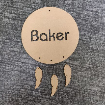 MDF Name Cutout Hanging