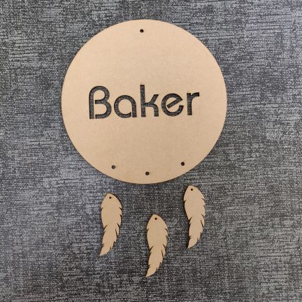 MDF Name Cutout Hanging
