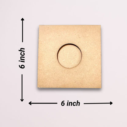 Square Shape MDF Tea Light Holder TH072