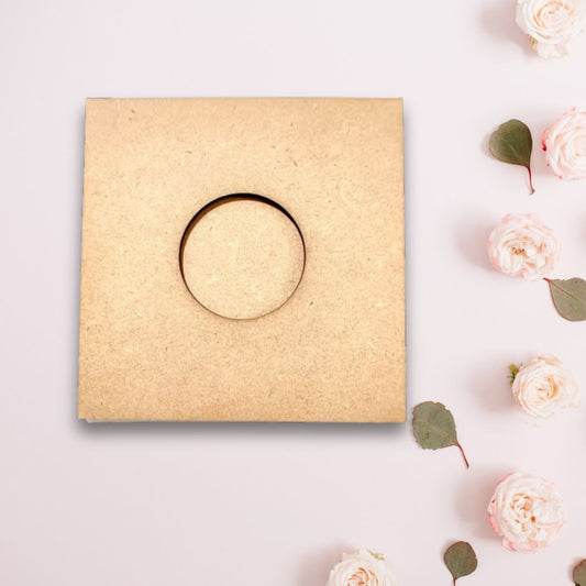 Square Shape MDF Tea Light Holder TH072