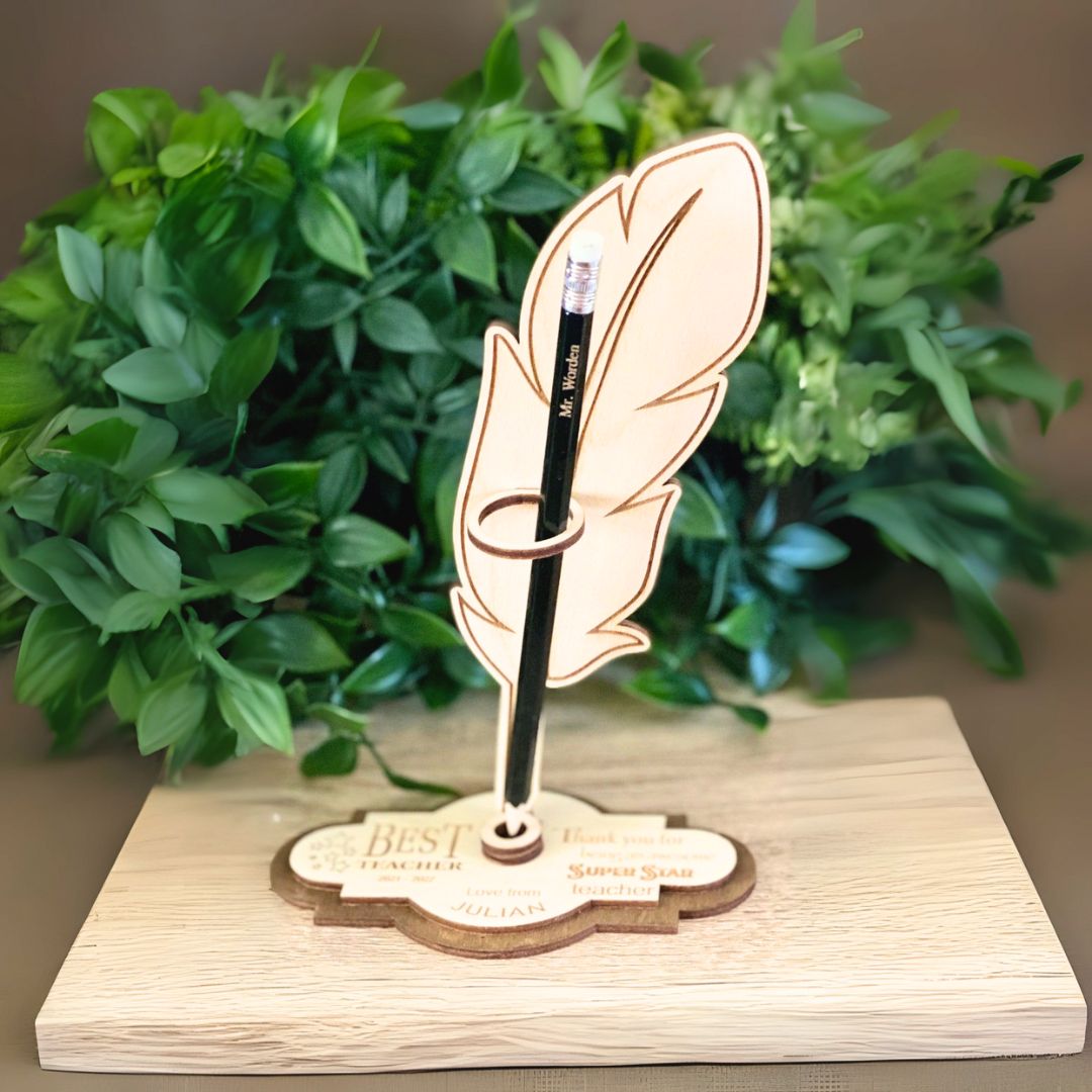 Vintage Wooden Pen Stand