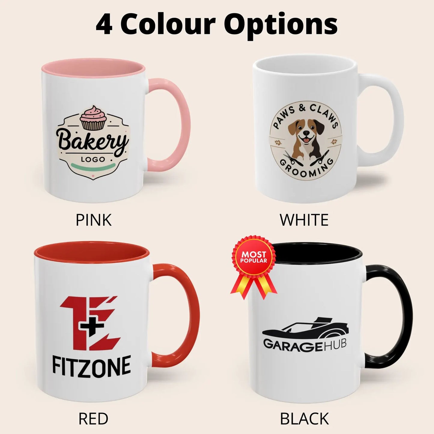 Premium Custom Logo Mugs for Business and Office