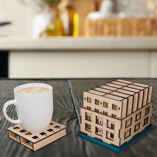 Unique Coaster set with Building Design